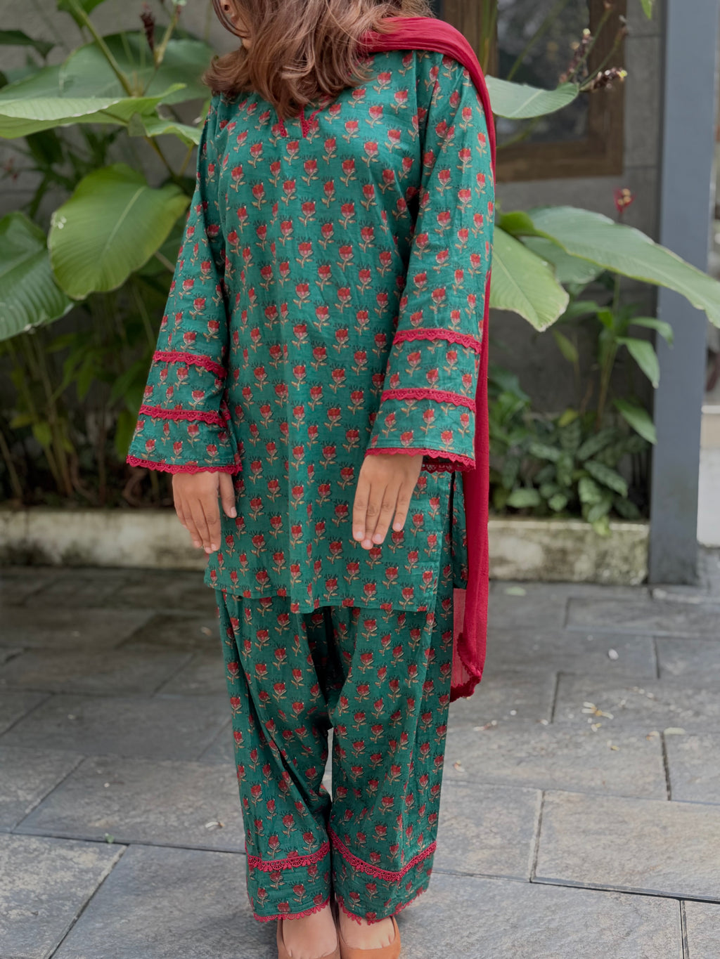 Stitched cotton farshi set – affordable garments__