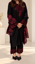 Soft rayon with organza dupatta