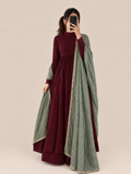 Soft georgette top bottom with soft organza dupatta