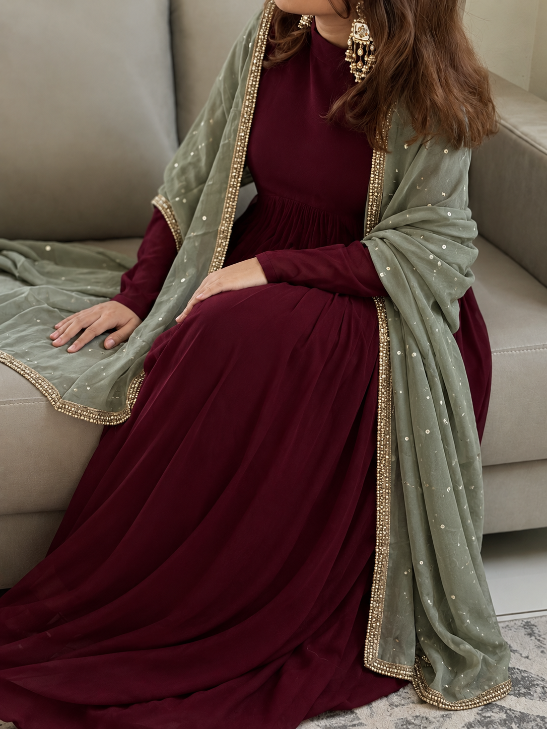 Designer anarkali set