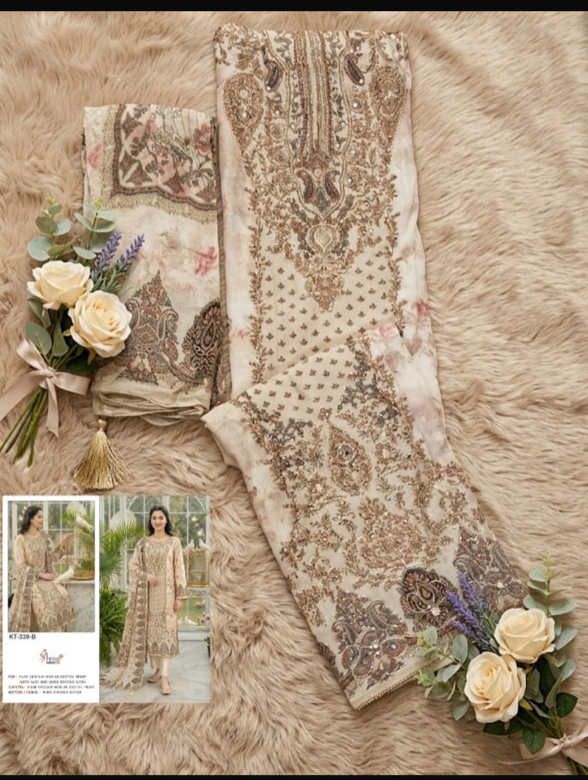 Semistitch muslin suit