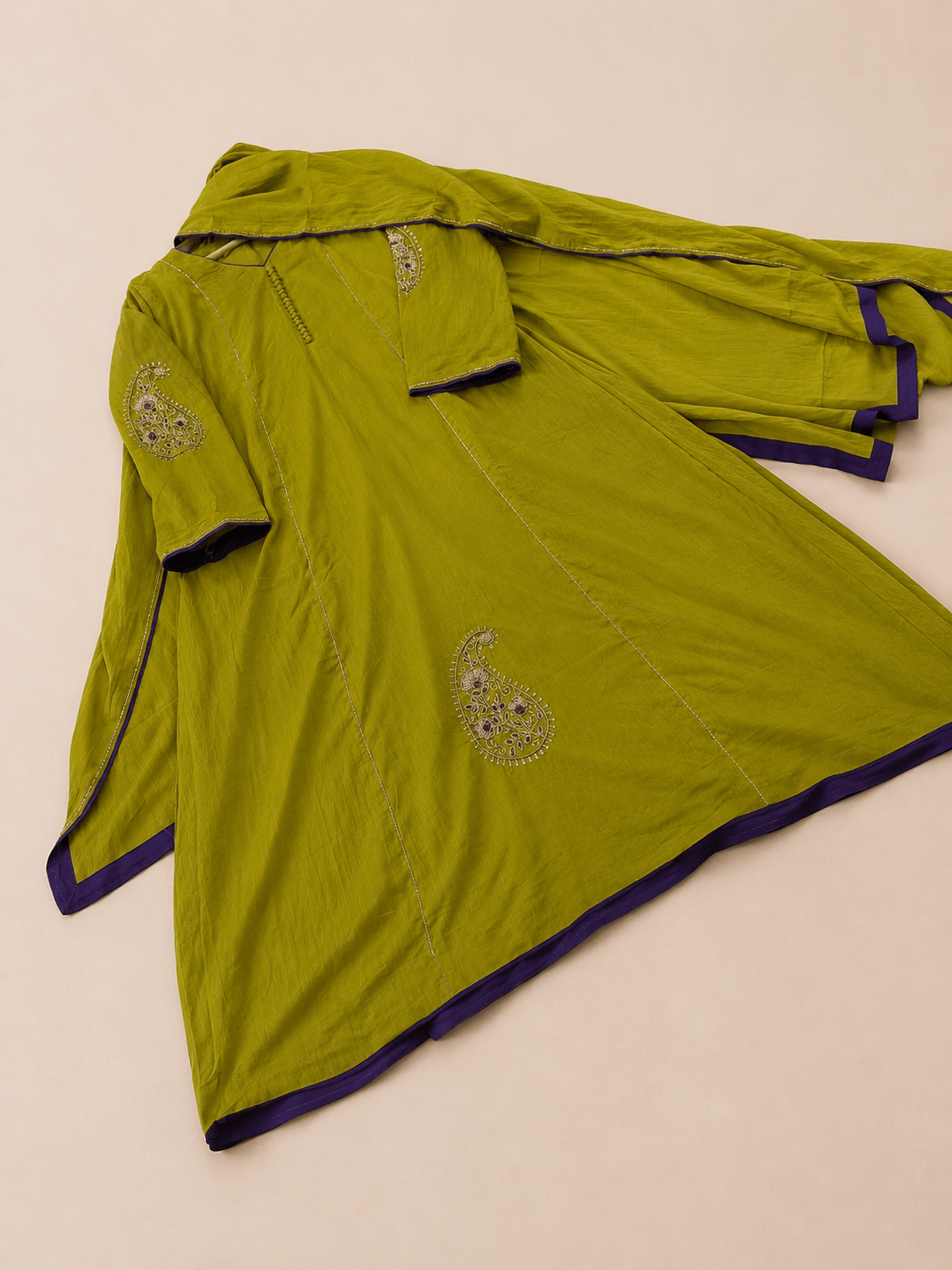 Mulchanderi Handworked Anarkali