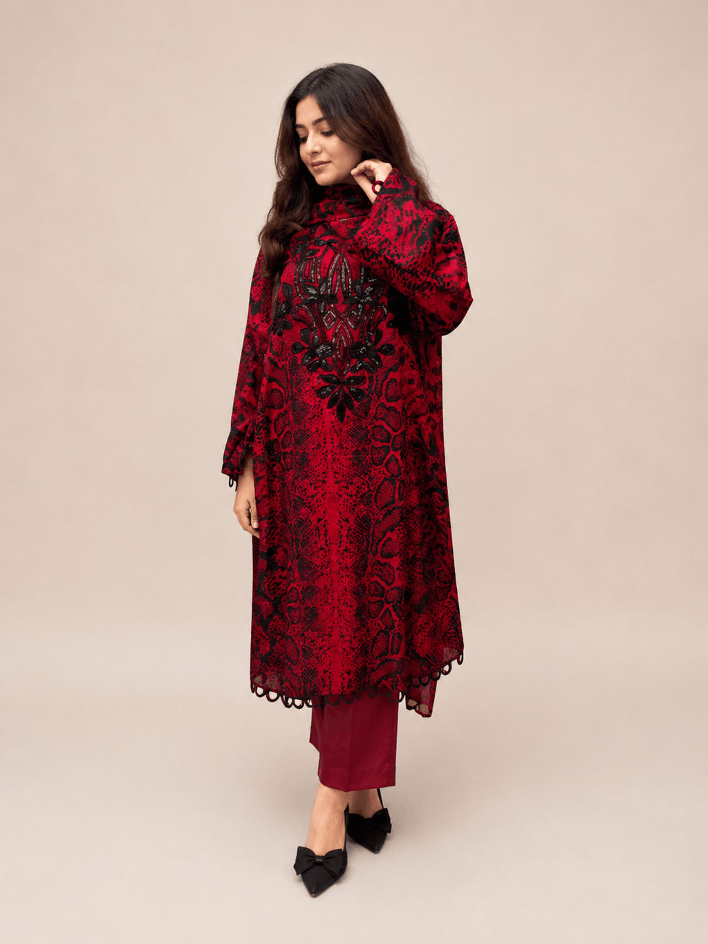 Pakistani Lawn with Chiffon Dupatta